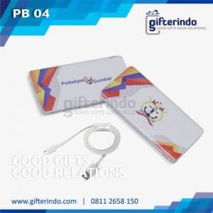 Power Bank Custom Putih Android Poltekpel Sumbar